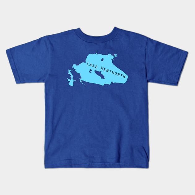 Lake Wentworth, NH Kids T-Shirt by ACGraphics